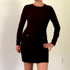 Little Black SWEATER Dress - Size Sm